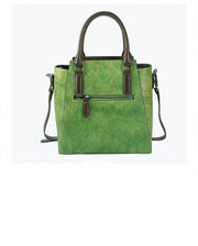 leather retro handbag, view 4 - MRSLM