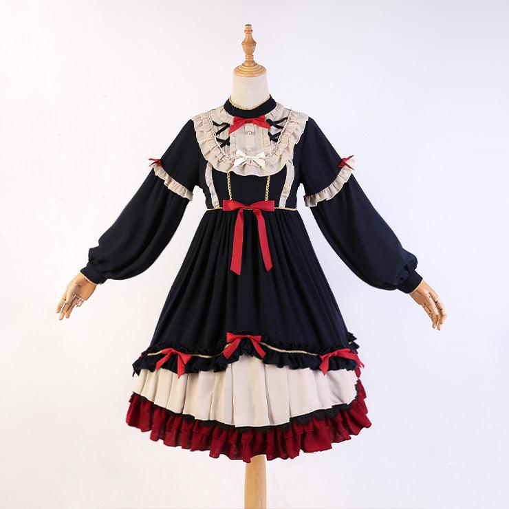 Solid color A-line skirt, view 6 - MRSLM