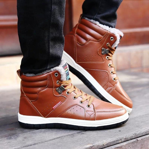men's high-top cotton snow boots - MRSLM
