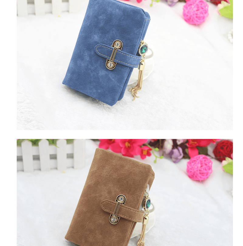 ladies multi-function wallet with tassel, view 10 - MRSLM