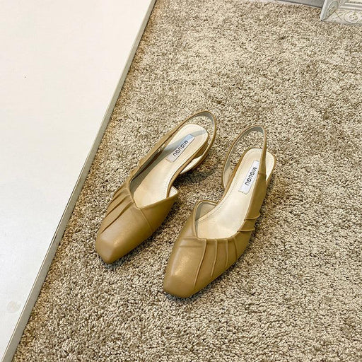 High heel crinkled sandals, view 3 - MRSLM