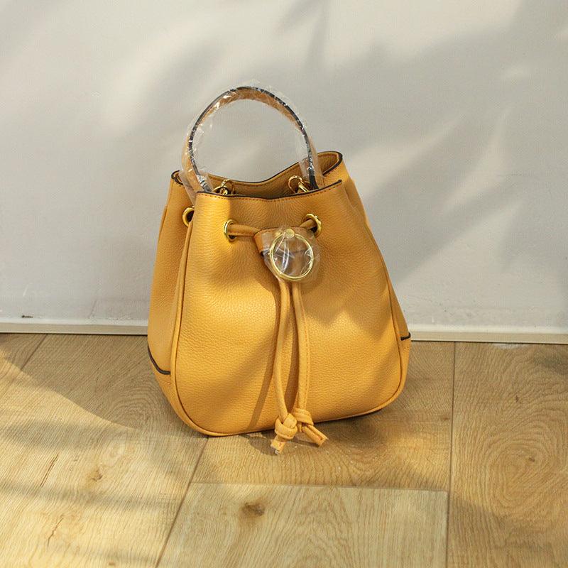 Simple drawstring shoulder bag, view 6 - MRSLM