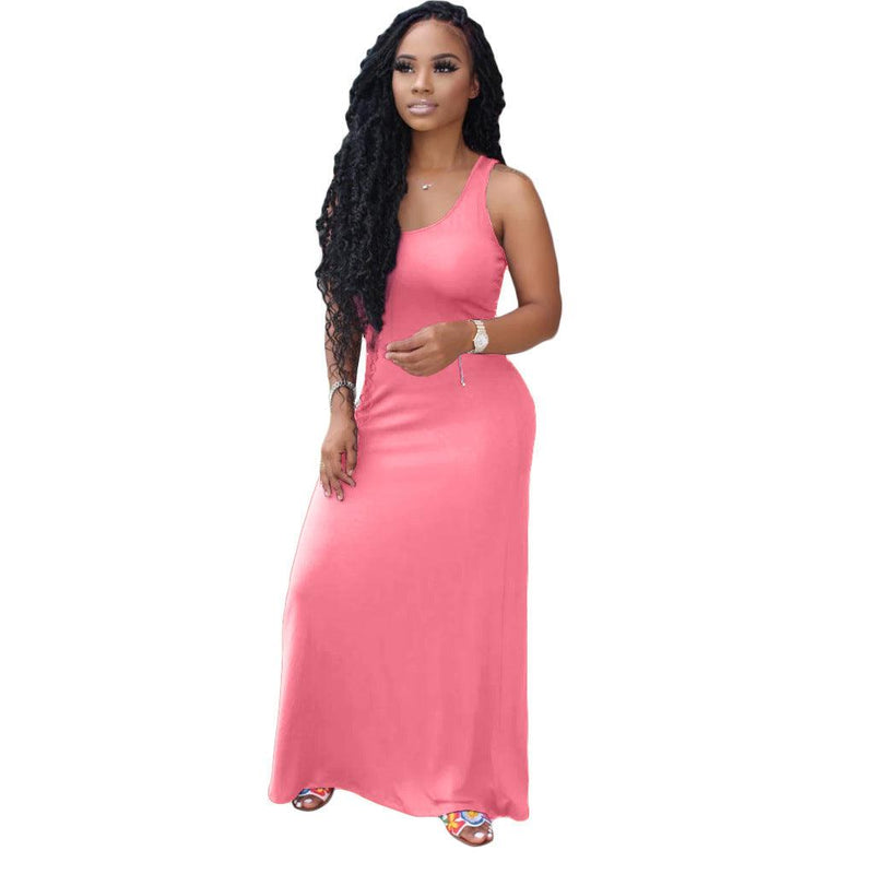 Long sling dress, view 5 - MRSLM