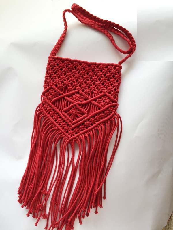 Tassel Trend Tassel Cotton Woven Bag - MRSLM