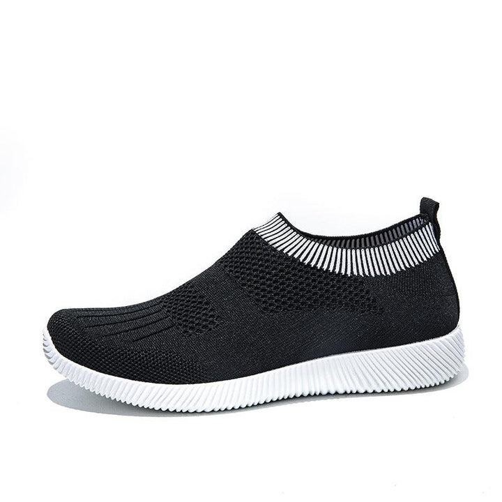 Large Size 36-43 Light Socks Shoes Ladies Sports Style Single Shoes Flying Knitting - MRSLM