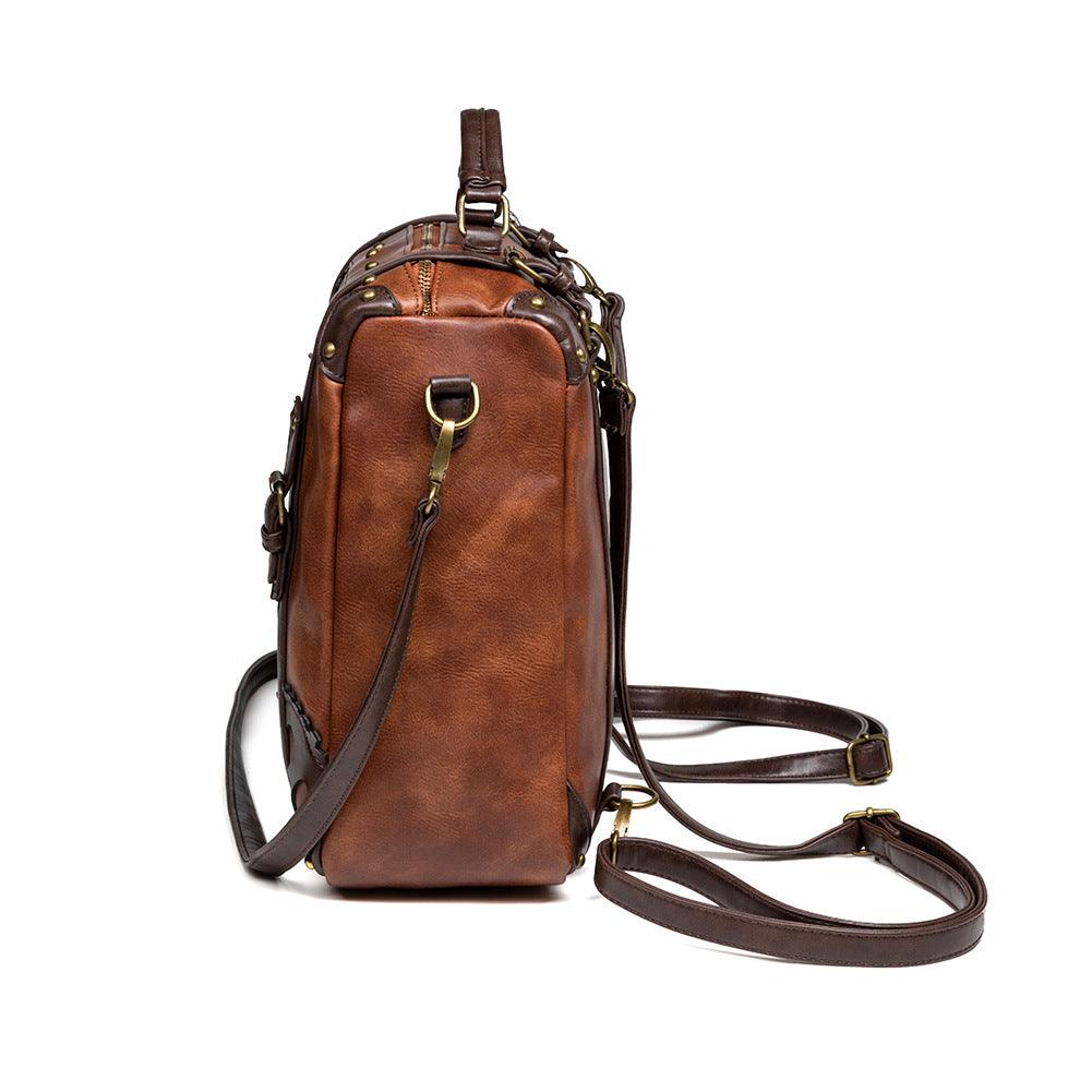 Fashion Creativity Ladies Retro Brown Outdoor Steampunk Backpack - MRSLM