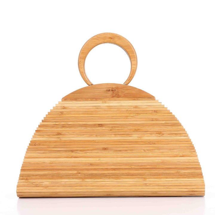 Bamboo Hand-woven Clutch Bag Natural Bamboo Bag Handbag - MRSLM