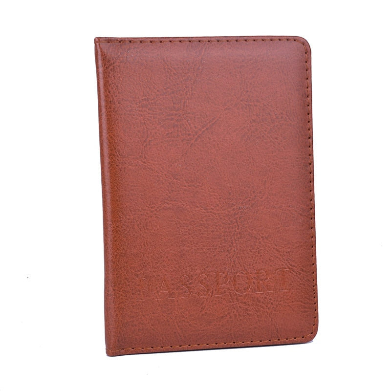 Faux Leather Passport Cover for Men