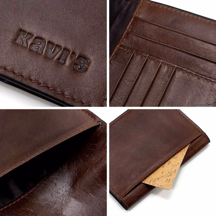 Genuine Leather Business Travel Passport Cover