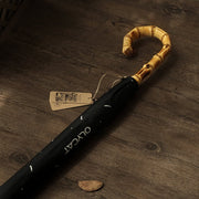 Bamboo long handle umbrella, view 6 - MRSLM