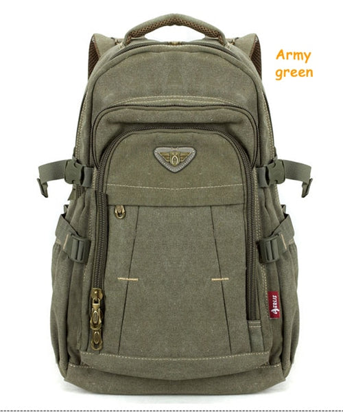 Men's Military Style Canvas Backpack