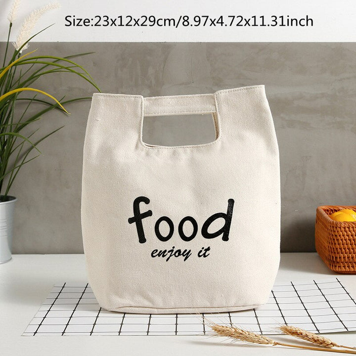 Portable Canvas Lunch Bag