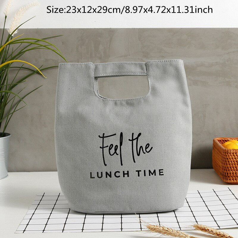 Portable Canvas Lunch Bag