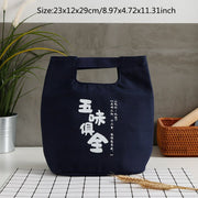 portable canvas lunch bag, view 13 - MRSLM