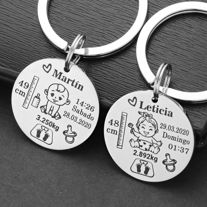 Lovely Personalized Baby Keychain