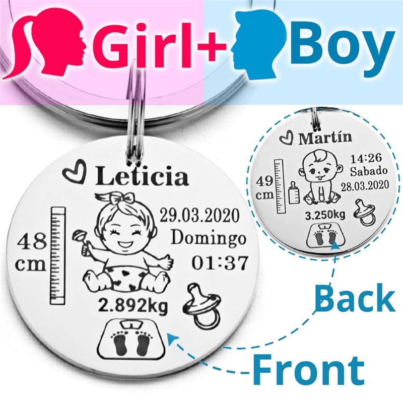 Lovely Personalized Baby Keychain