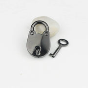 mini metal padlock with key, view 3 - MRSLM