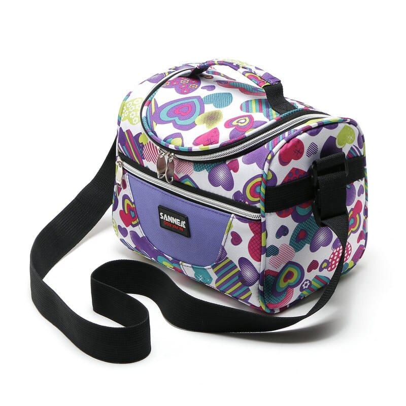 portable shoulder lunch bag, view 4 - MRSLM