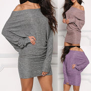 bat sleeve mid-length dress - MRSLM