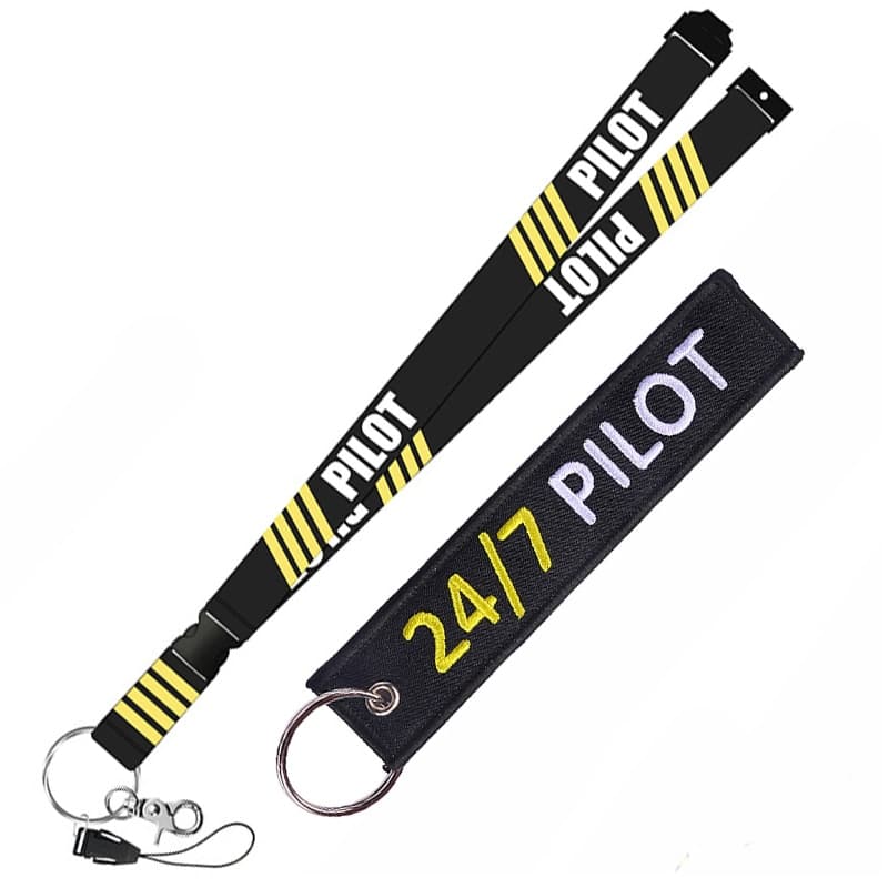 pilot-theme cloth lanyard, view 16 - MRSLM