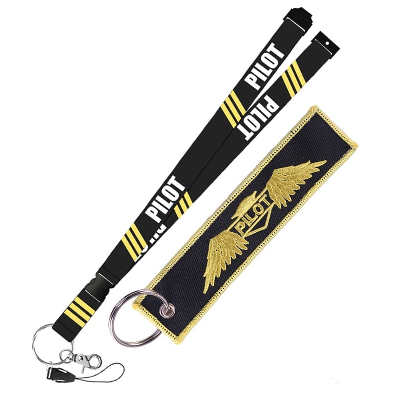 pilot-theme cloth lanyard, view 17 - MRSLM