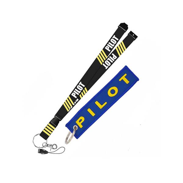 pilot-theme cloth lanyard, view 9 - MRSLM