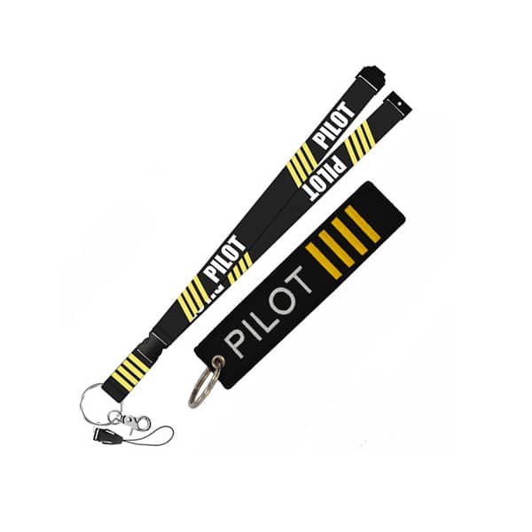 pilot-theme cloth lanyard, view 11 - MRSLM