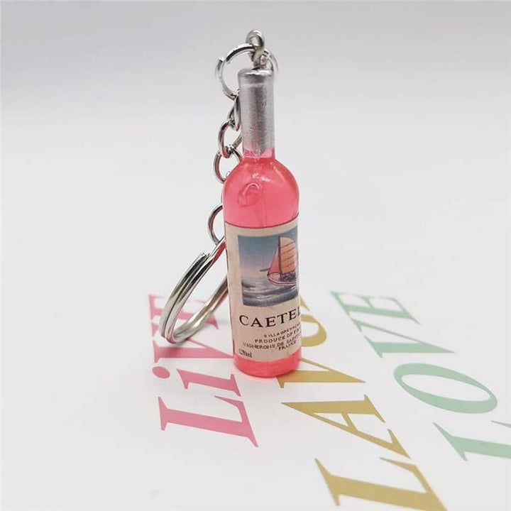 Wine Bottle Key Chain