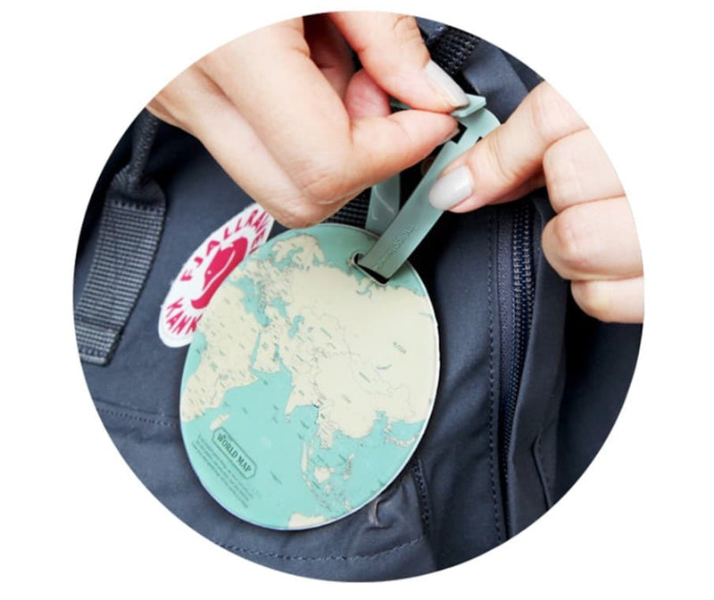 planet Earth luggage tag, view 9 - MRSLM
