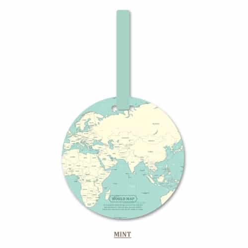 planet Earth luggage tag, view 3 - MRSLM