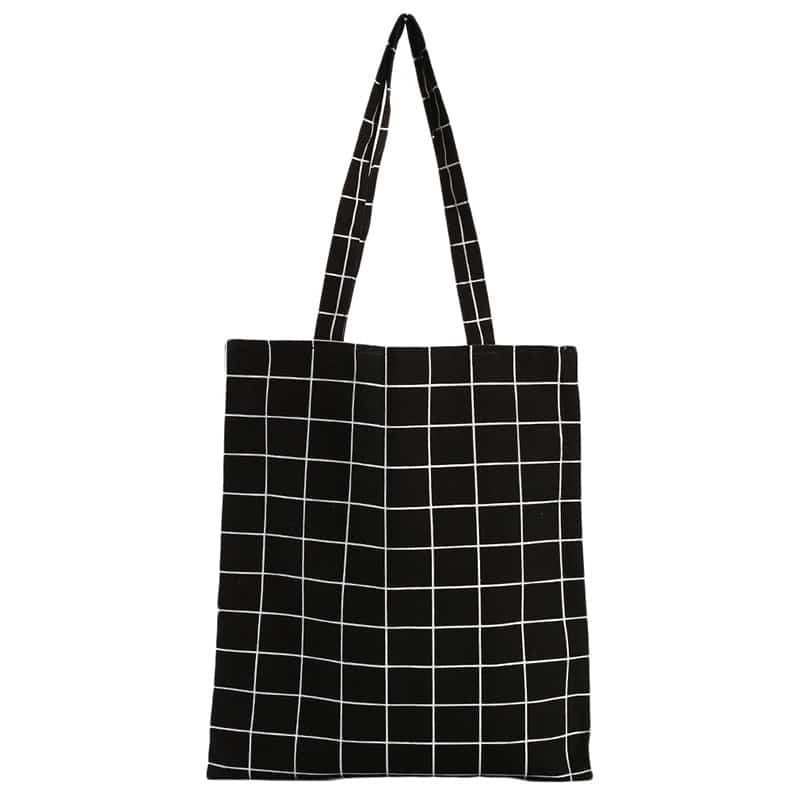 Plaid shopping bag, view 2 - MRSLM