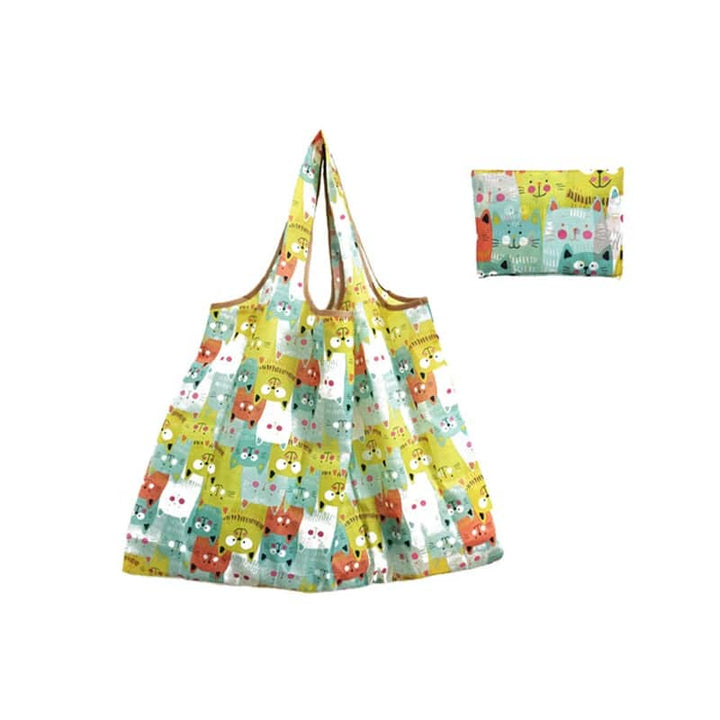 Large Folding Patterned Shopping Bag