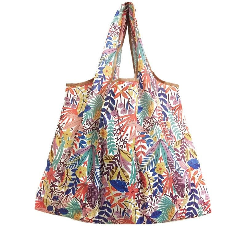 large folding patterned shopping bag, view 18 - MRSLM