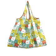 large folding patterned shopping bag, view 4 - MRSLM