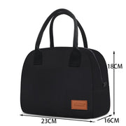 simple black cooler lunch bag, view 6 - MRSLM