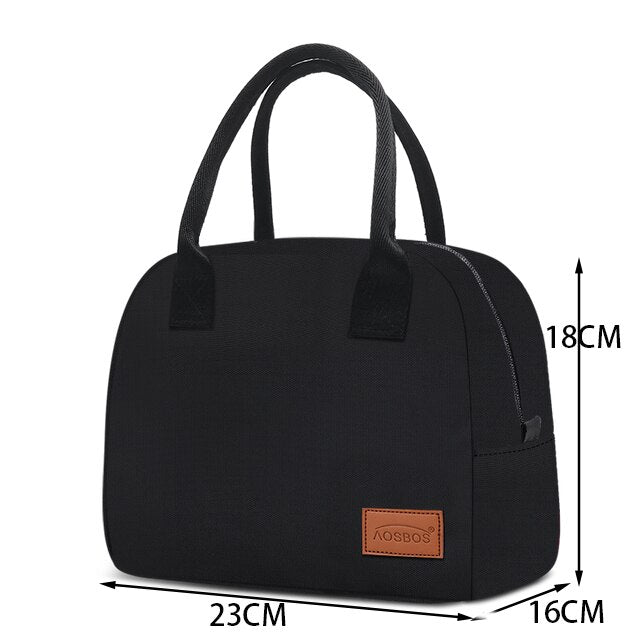 simple black cooler lunch bag, view 6 - MRSLM