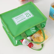 insulated PU leather lunch bag, view 11 - MRSLM