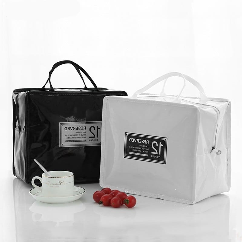 insulated PU leather lunch bag - MRSLM