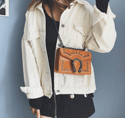 chain crossbody shoulder bag, view 7 - MRSLM