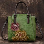 leather retro handbag, view 5 - MRSLM