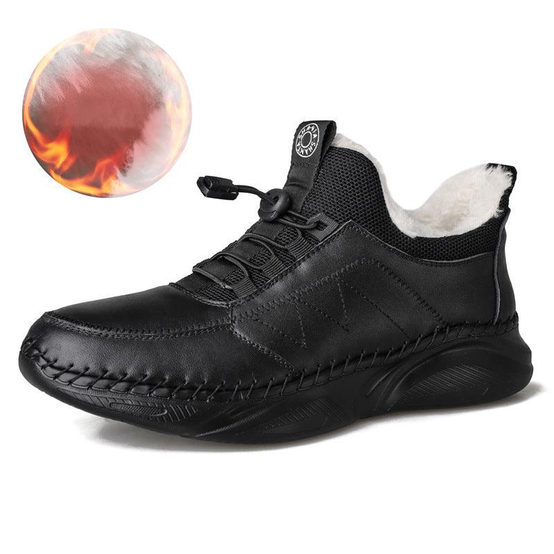 Casual Shoes Large Size Men's Boots Plus Cotton Casual Men's Shoes - MRSLM