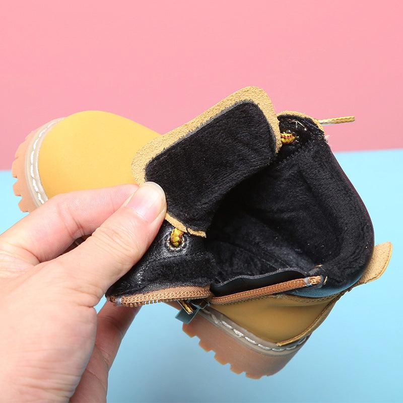 Toddler soft-soled Martin ankle boots, view 4 - MRSLM
