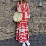 printed long-sleeved cotton dress - MRSLM