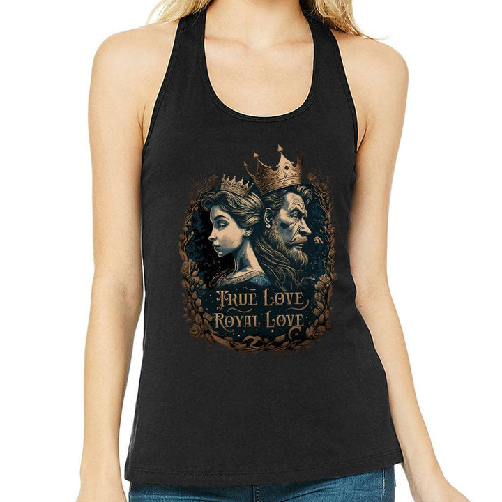 Royal Love Women's Racerback Tank - Printed Tank Top - Colorful Workout Tank - MRSLM