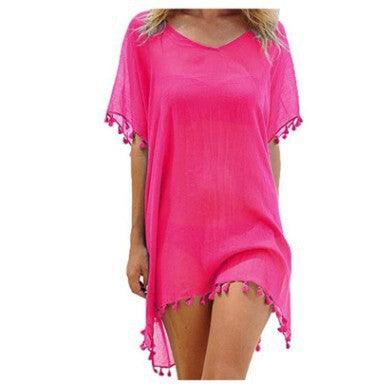 loose chiffon beach tunic, view 6 - MRSLM