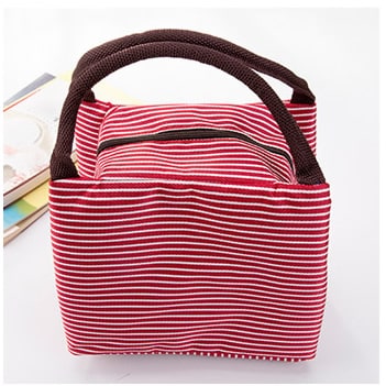 striped lunch bag, view 2 - MRSLM
