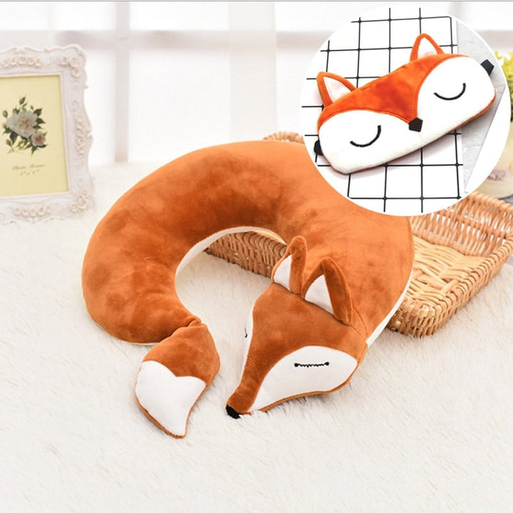 Lovely Fox Shaped Plush Travel Pillows