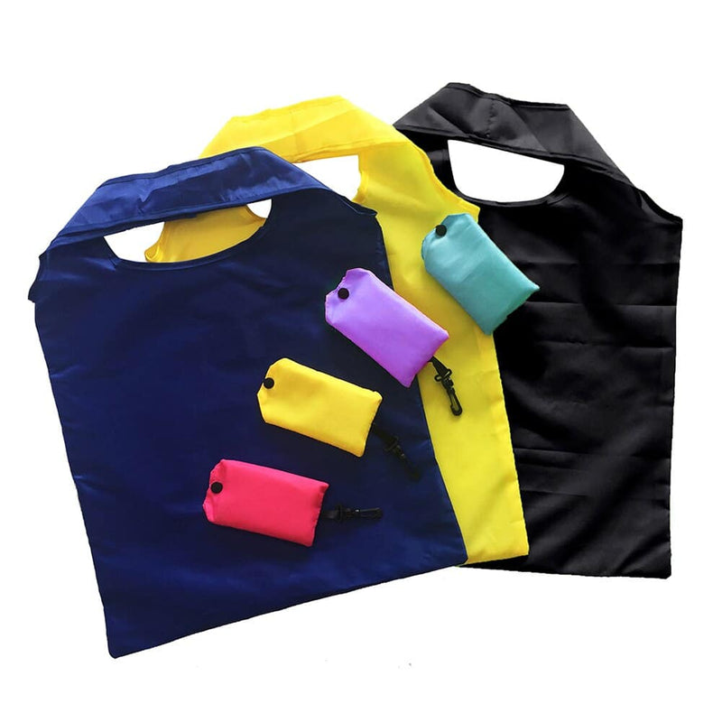 foldable nylon shopping bag, view 10 - MRSLM