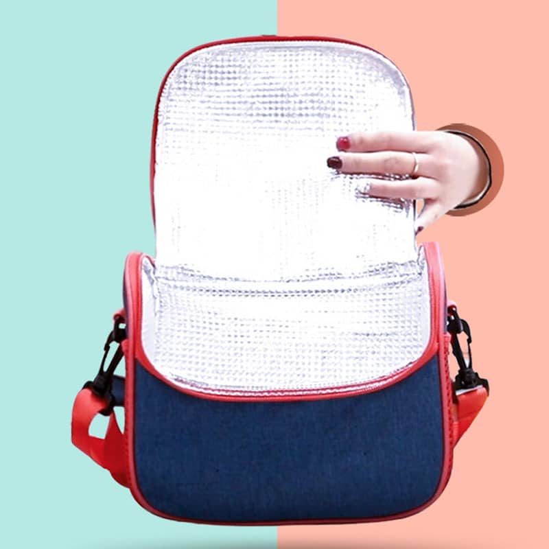 thermal lunch bag with zipper, view 4 - MRSLM