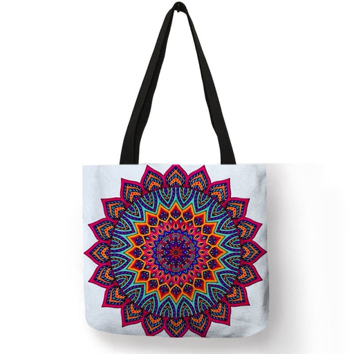 mandala linen shoulder bag - MRSLM
